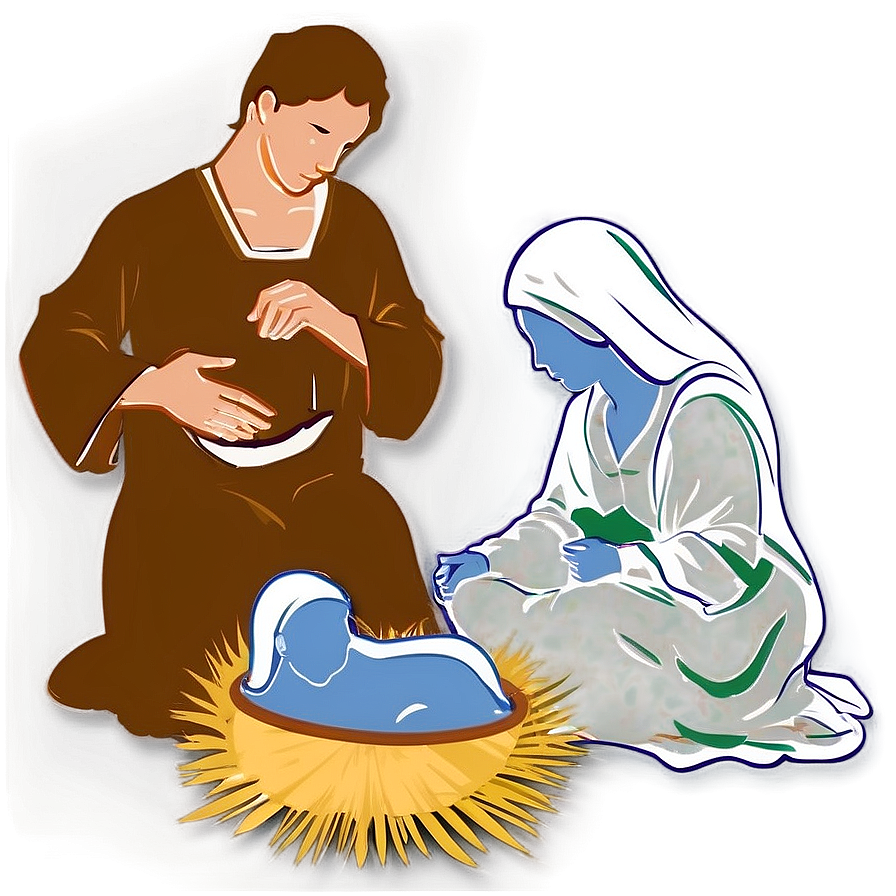 Christmas Nativity Silhouette Png 96