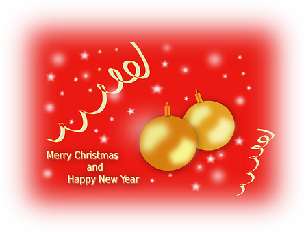 Christmas New Year Greeting Card