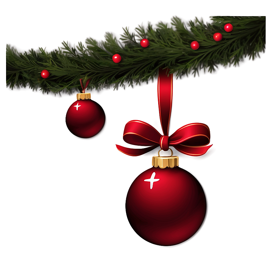 Christmas Ornament Border Png 05252024
