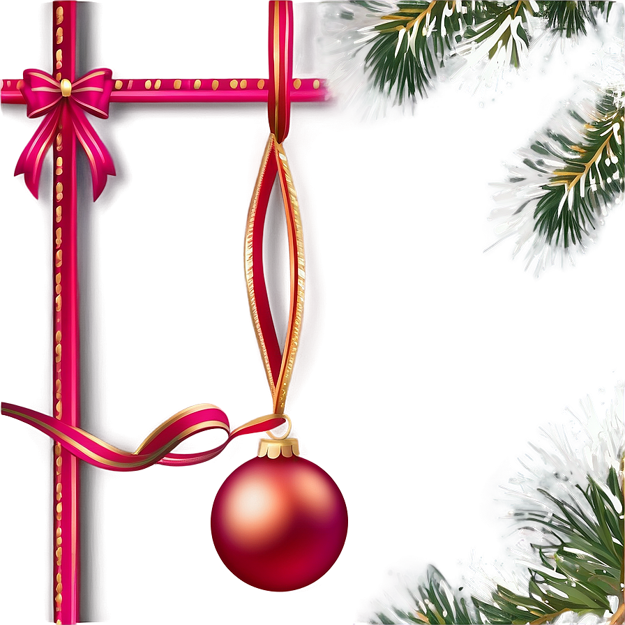 Christmas Ornament Frame Png 05252024