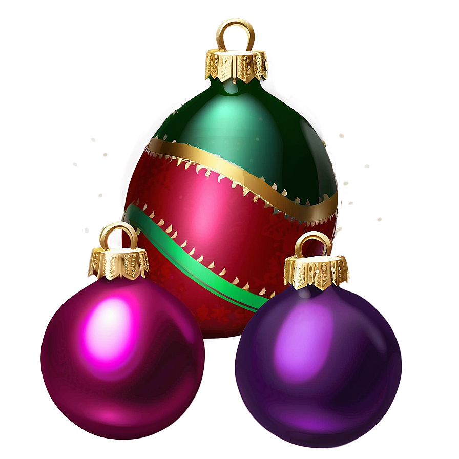 Christmas Ornament Set Png 32