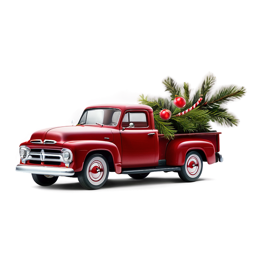 Christmas Red Truck Png 25