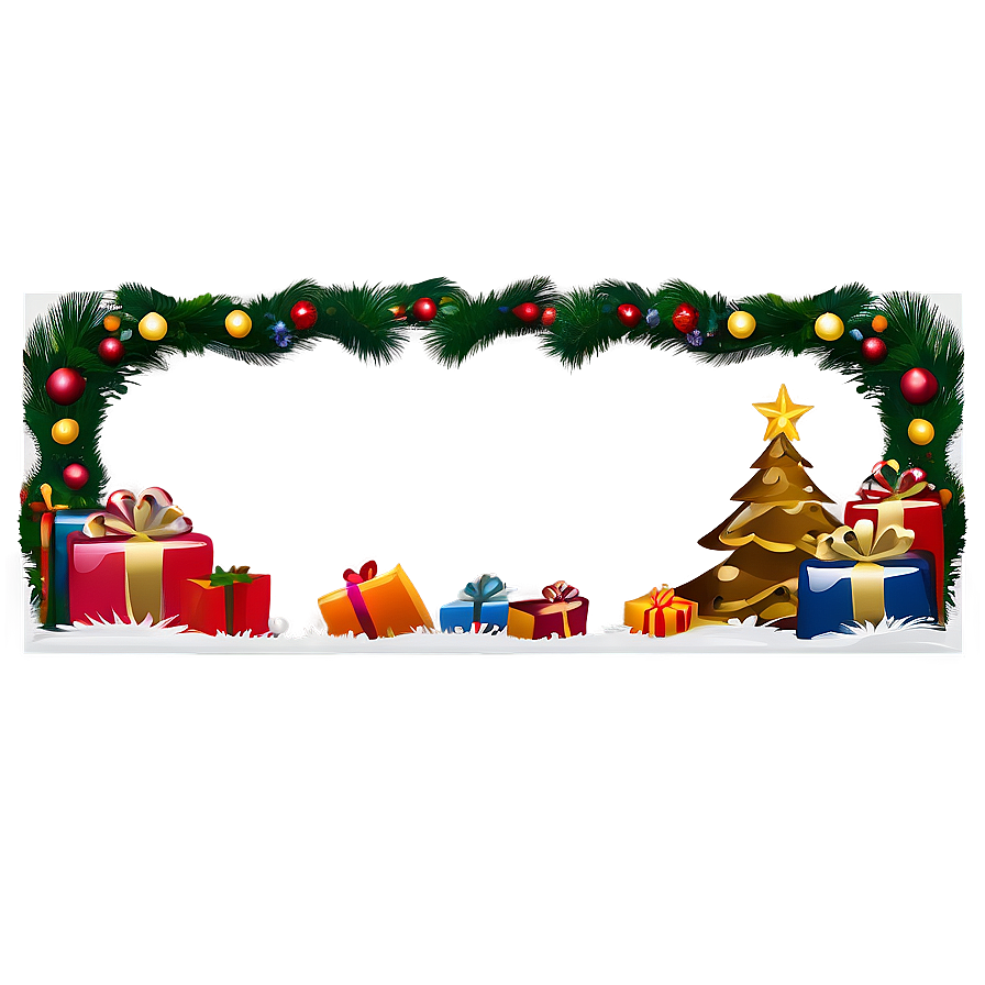 Christmas Scene Border Png Ddh9