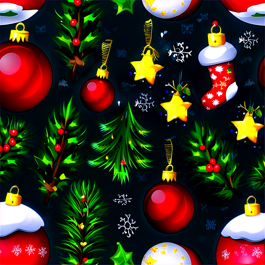 Christmas Seamless Pattern Png 23