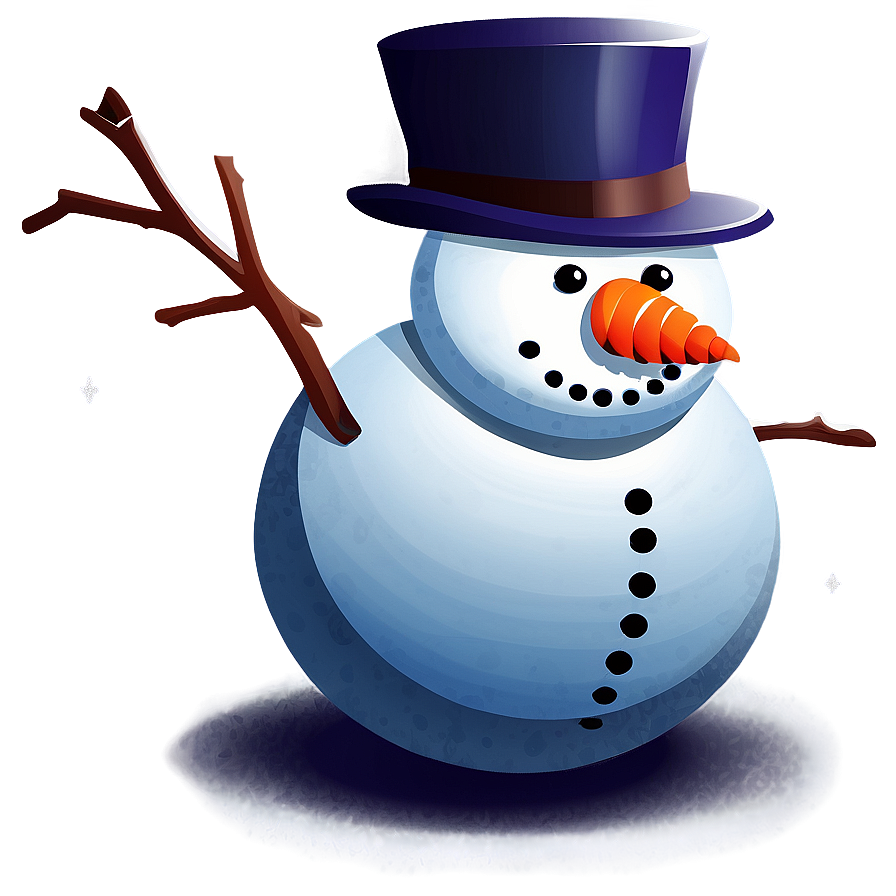 Christmas Snowman Illustration Png 9