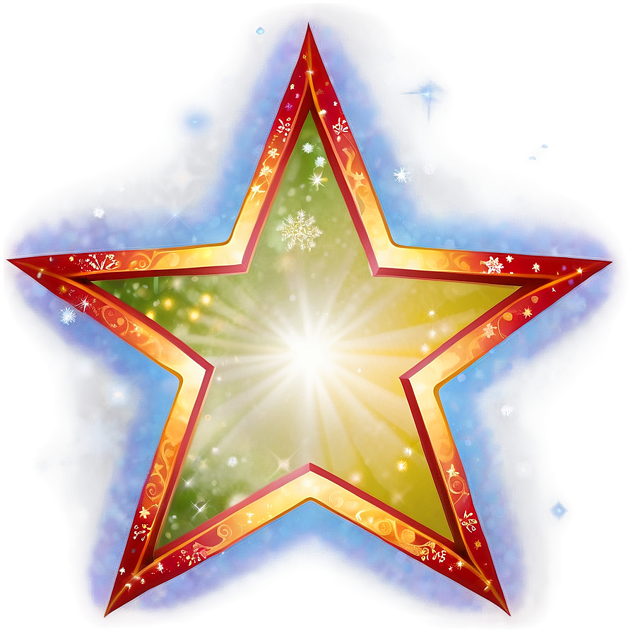 Christmas Star Frame Png Mnp52