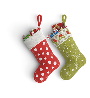 Christmas Stockings Filledwith Gifts