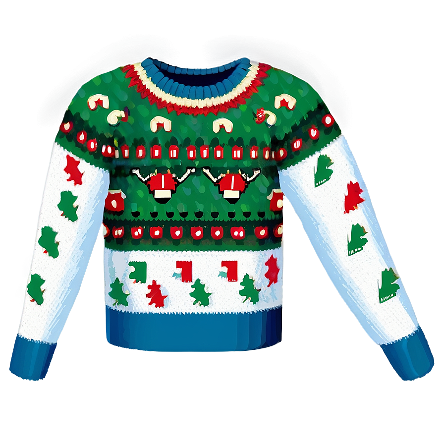 Christmas Sweater Pattern Png 55