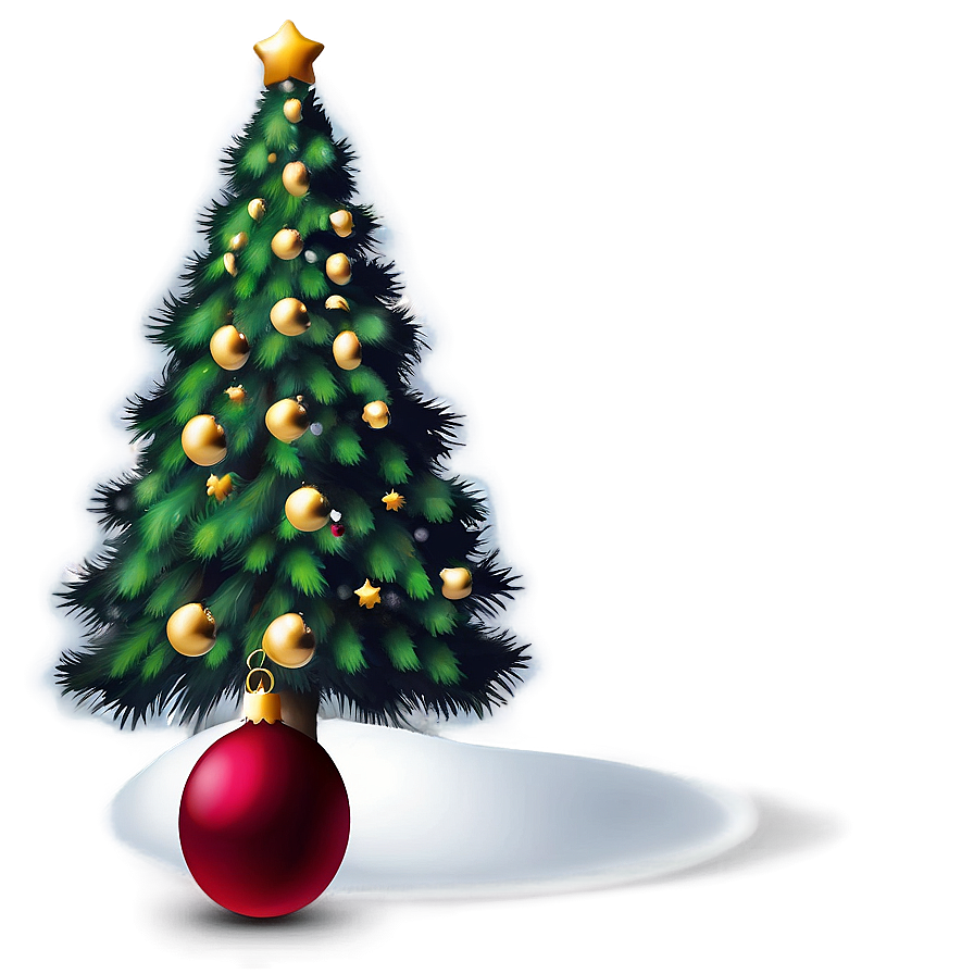 Christmas Tree Art Png 04292024