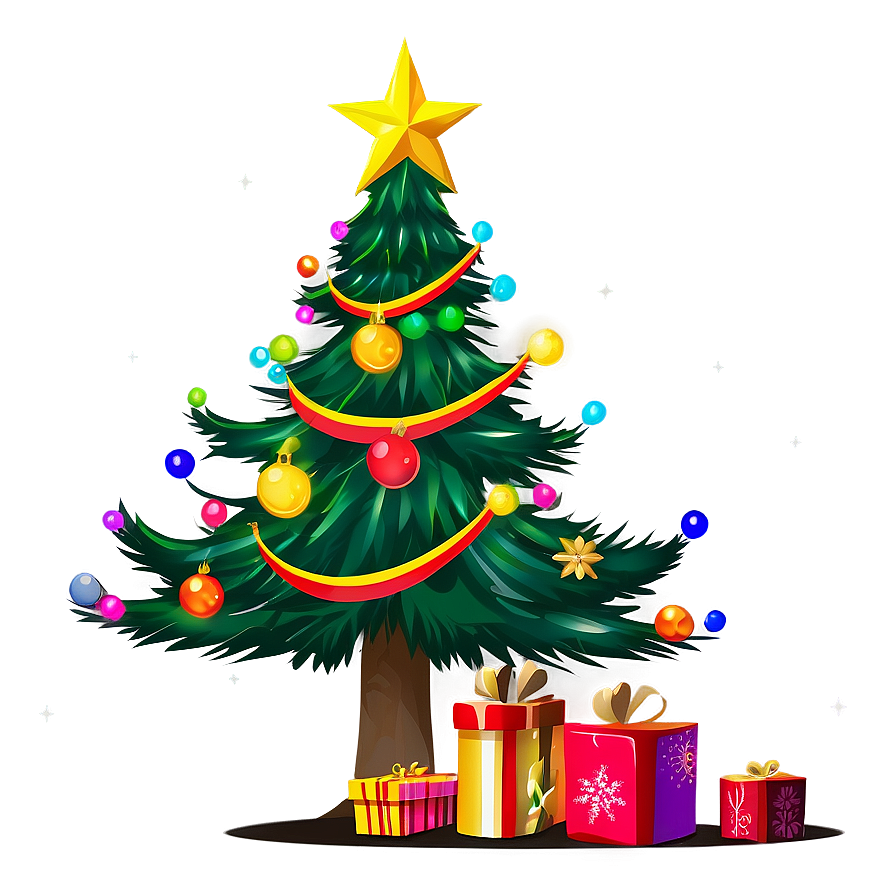 Christmas Tree Scene Png 04292024