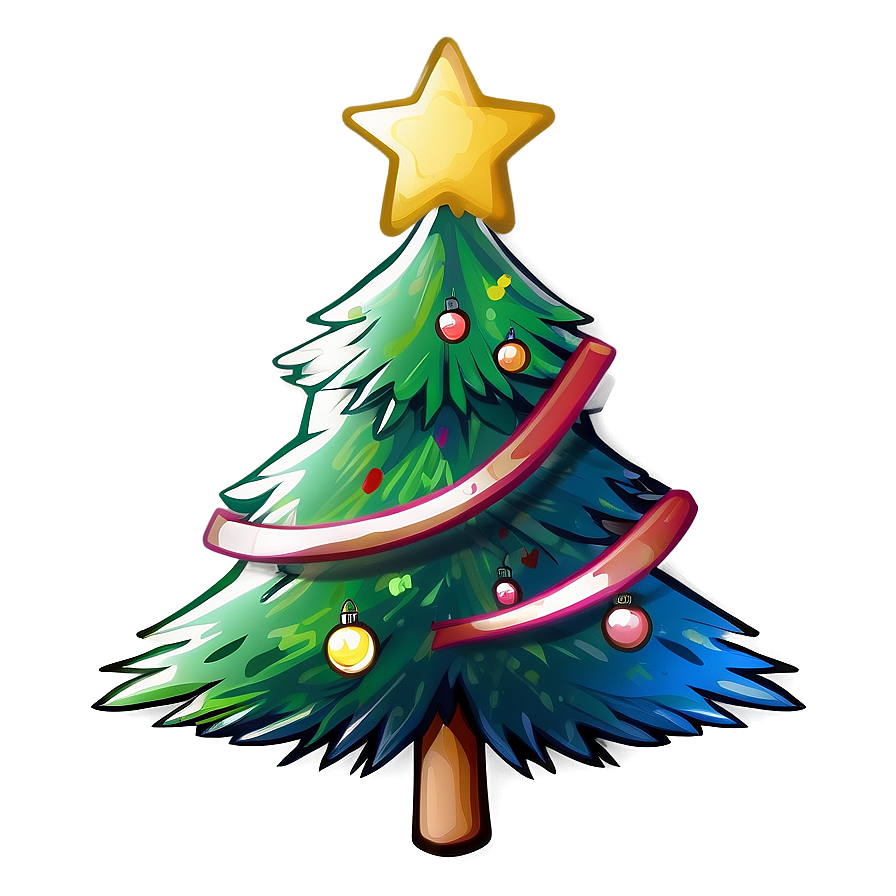 Christmas Tree Sketch Png Ntm