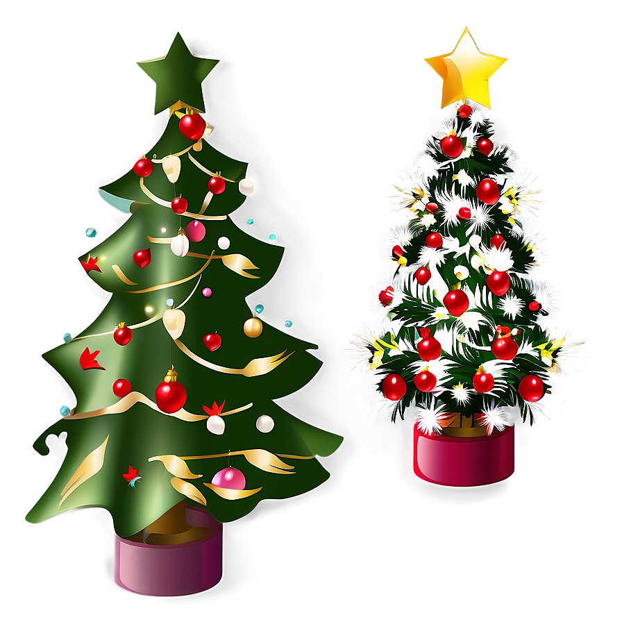 Christmas Tree With Star Transparent Png 05262024