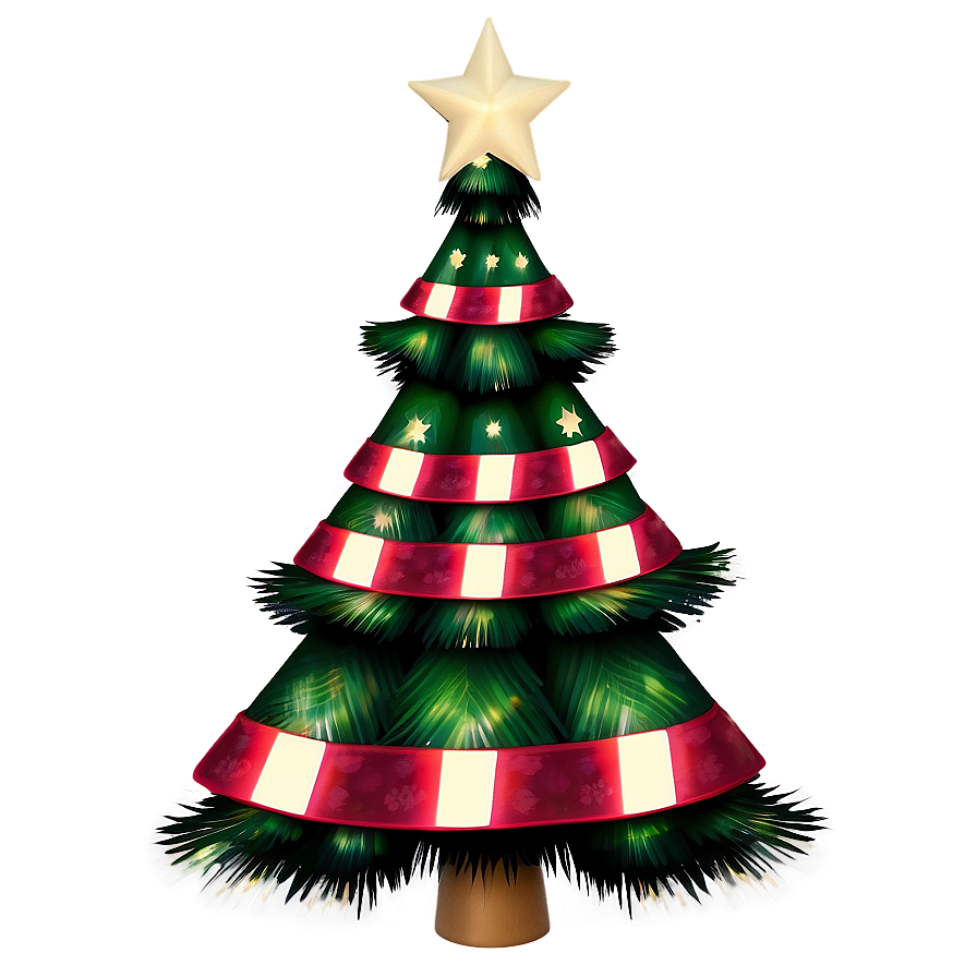 Christmas Tree With Star Transparent Png 05262024