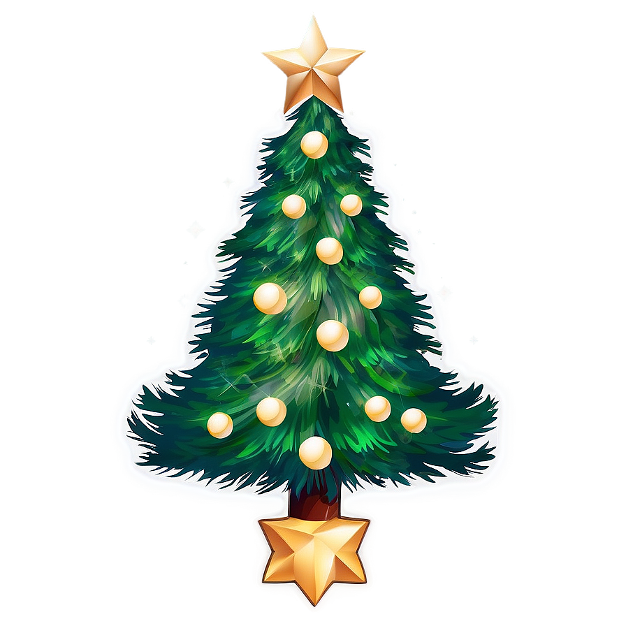 Christmas Tree With Star Transparent Png 19