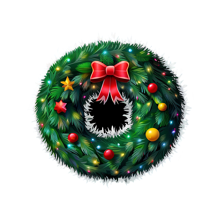 Christmas Wreath Decoration Png 05242024