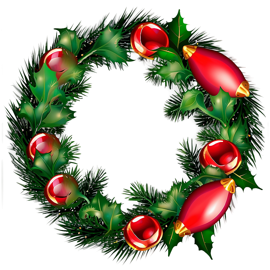 Christmas Wreath Decoration Png Xdb78