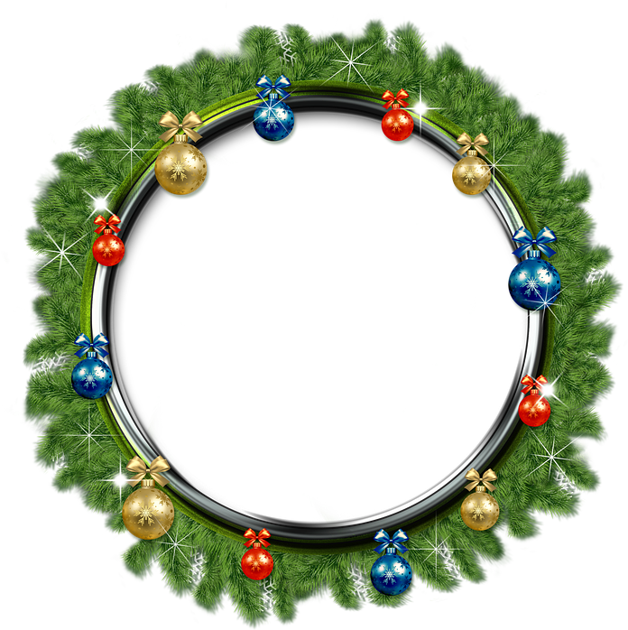 Christmas Wreath Frame Design