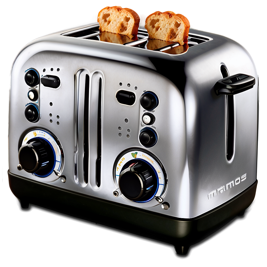 Chrome Finish Toaster Png 06122024