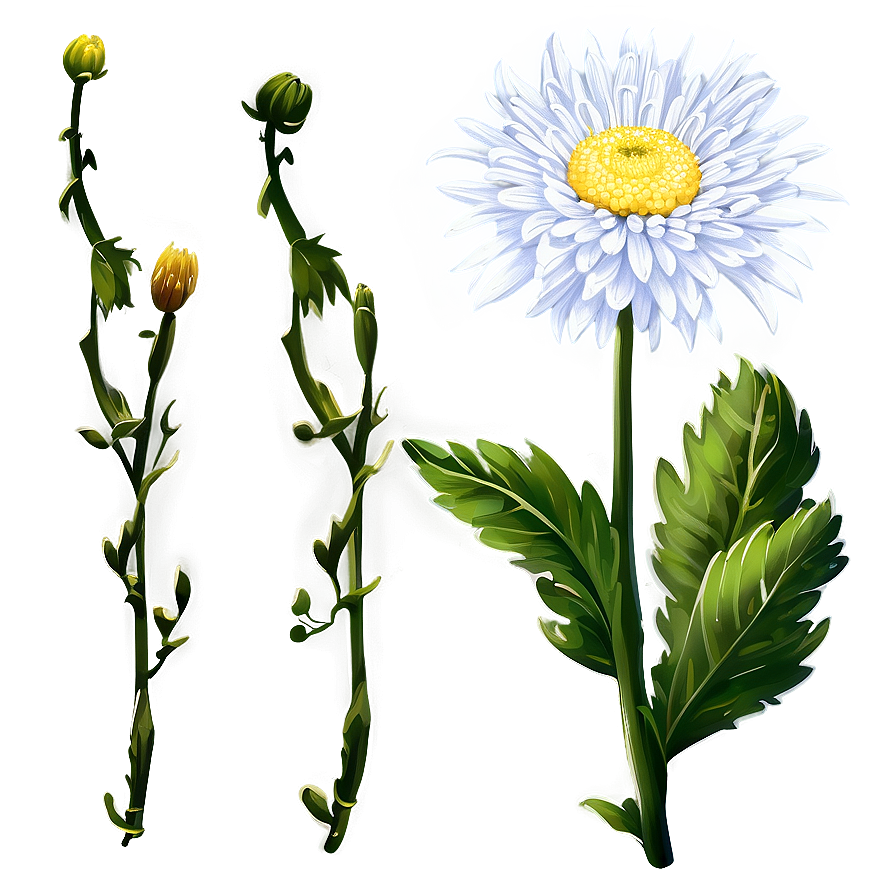 Chrysanthemum Flower Drawing Png 05252024