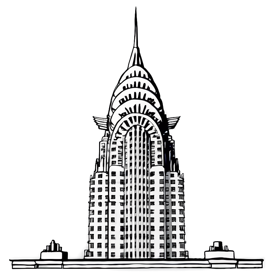 Chrysler Building Artistic Impression Png Ska