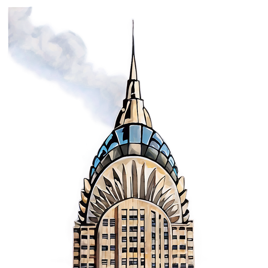 Chrysler Building Cloudy Sky Png 8