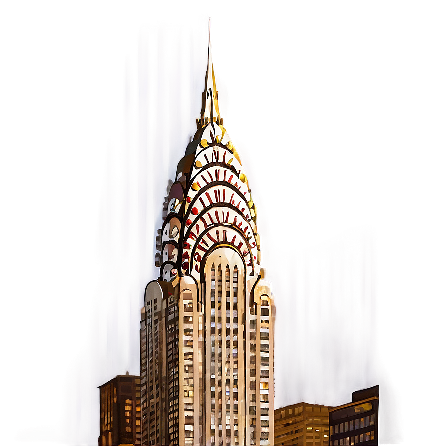 Chrysler Building In Fog Png 06252024