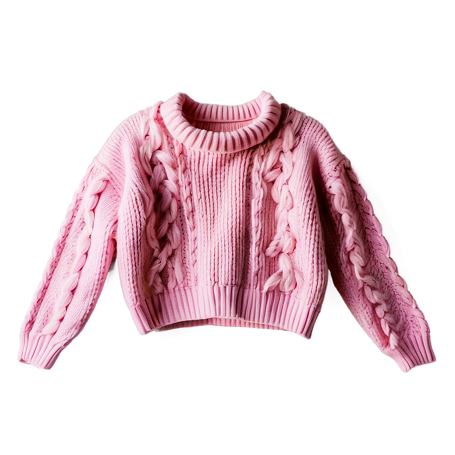 Chunky Pink Sweater Png 06292024