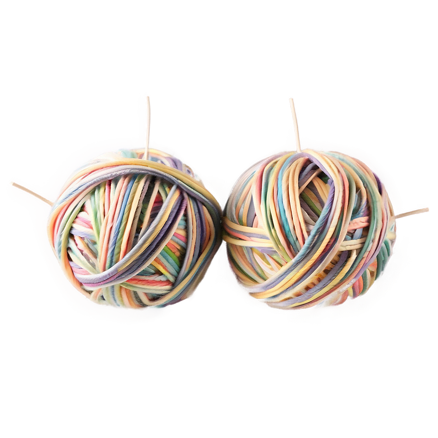 Chunky Yarn Ball Png 06212024