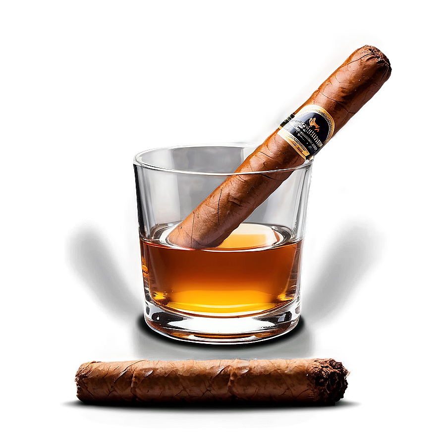 Cigar And Whisky Glass Png Yds