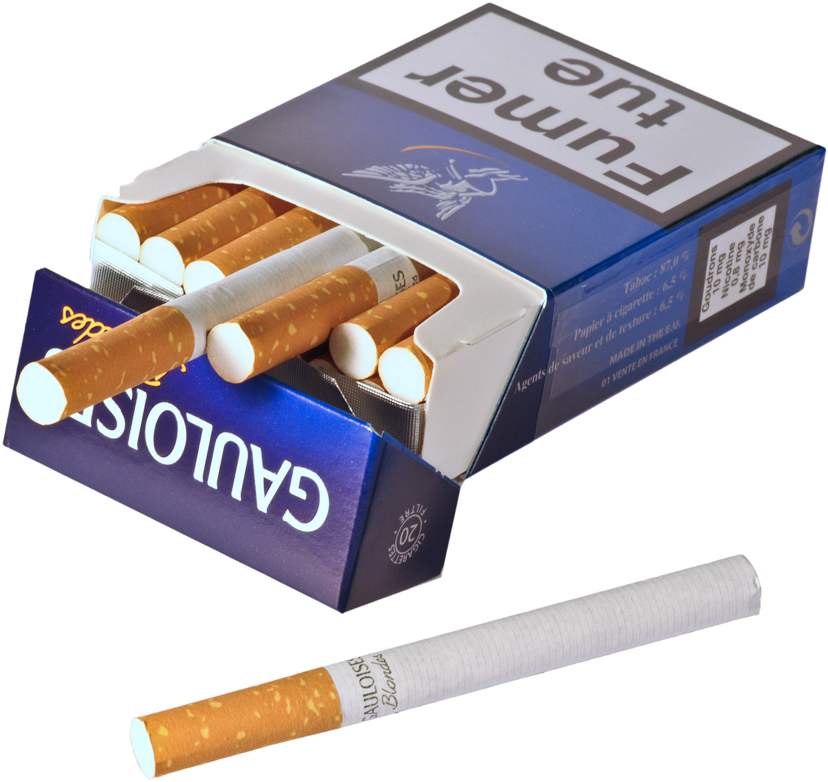 Cigarette Packand Single Cigarette