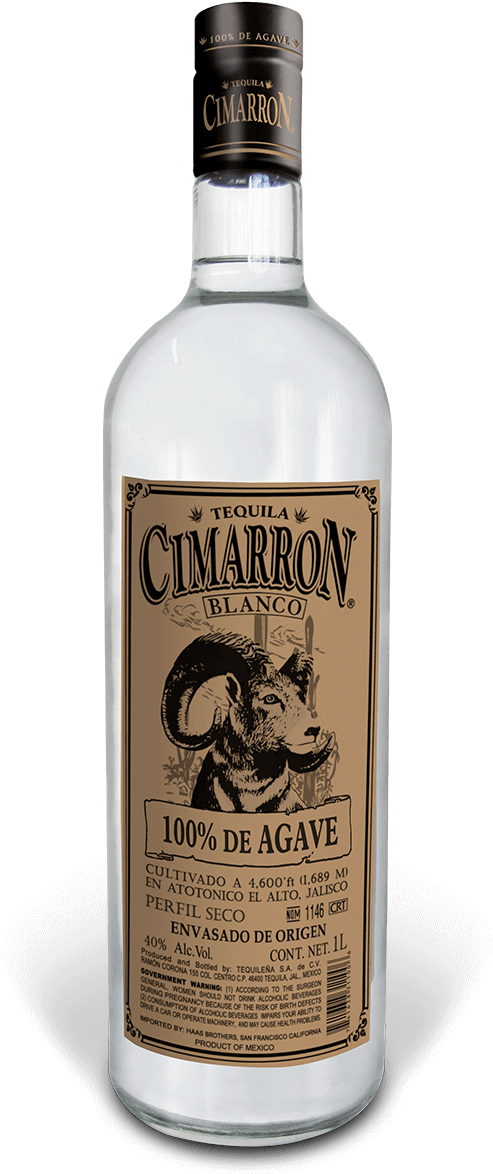 Cimarron Blanco Tequila Bottle