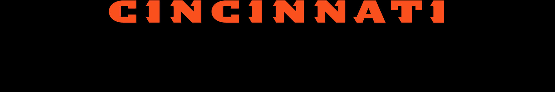 Cincinnati_ Text_ Logo_ Orange_ Black_ Background