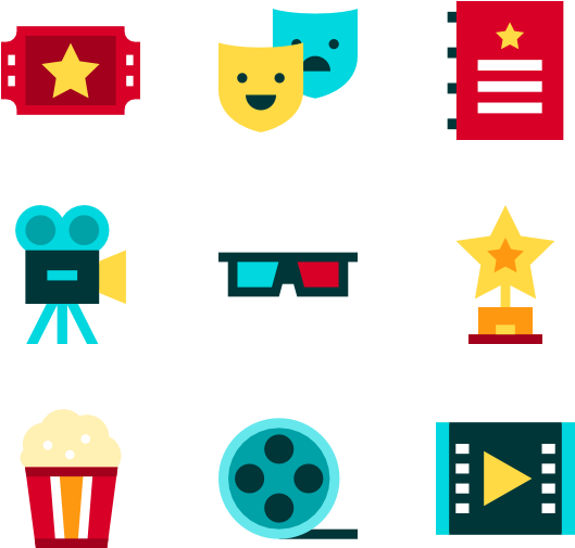 Cinema Icons Set