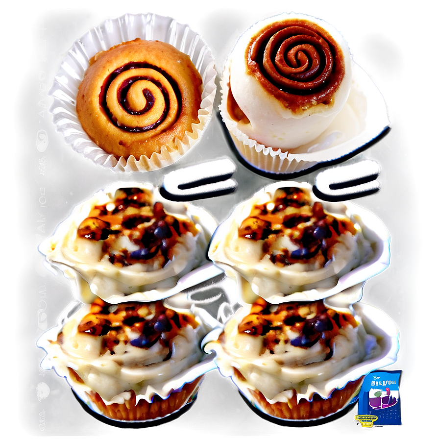 Cinnamon Roll Muffin Creation Png Hfq68