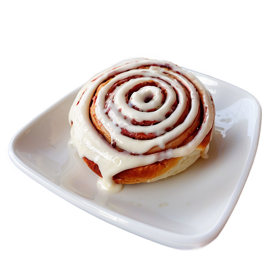 Cinnamon Roll With Cream Cheese Frosting Png Eda74