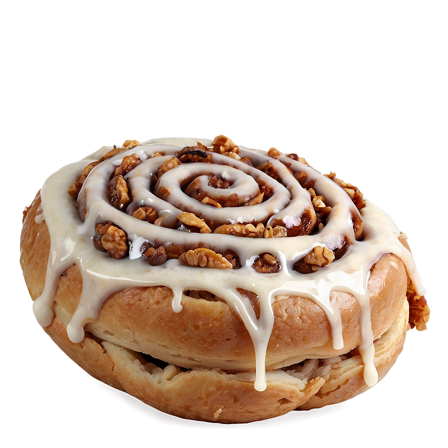 Cinnamon Roll With Walnut Crunch Png 39