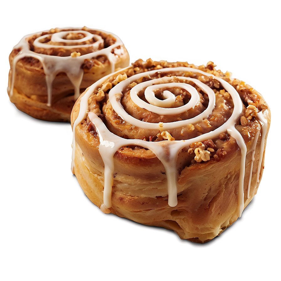 Cinnamon Roll With Walnut Crunch Png Kur