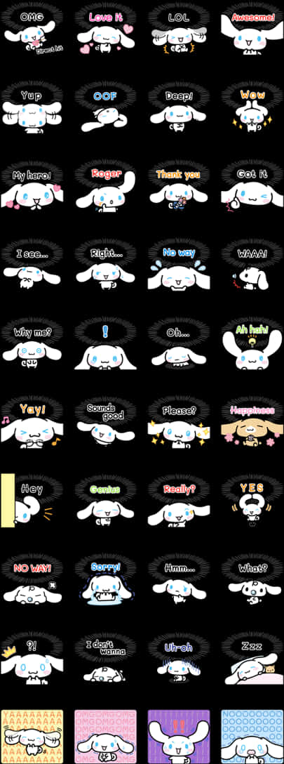 Cinnamoroll Expressions Chat Stickers