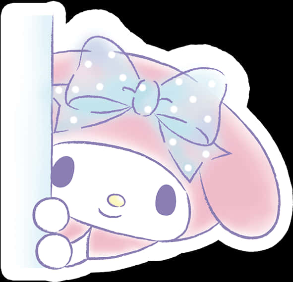 Cinnamoroll Peeking Sticker