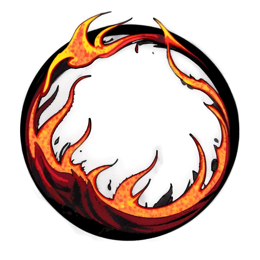 Circle Of Flames Graphic Png 06272024