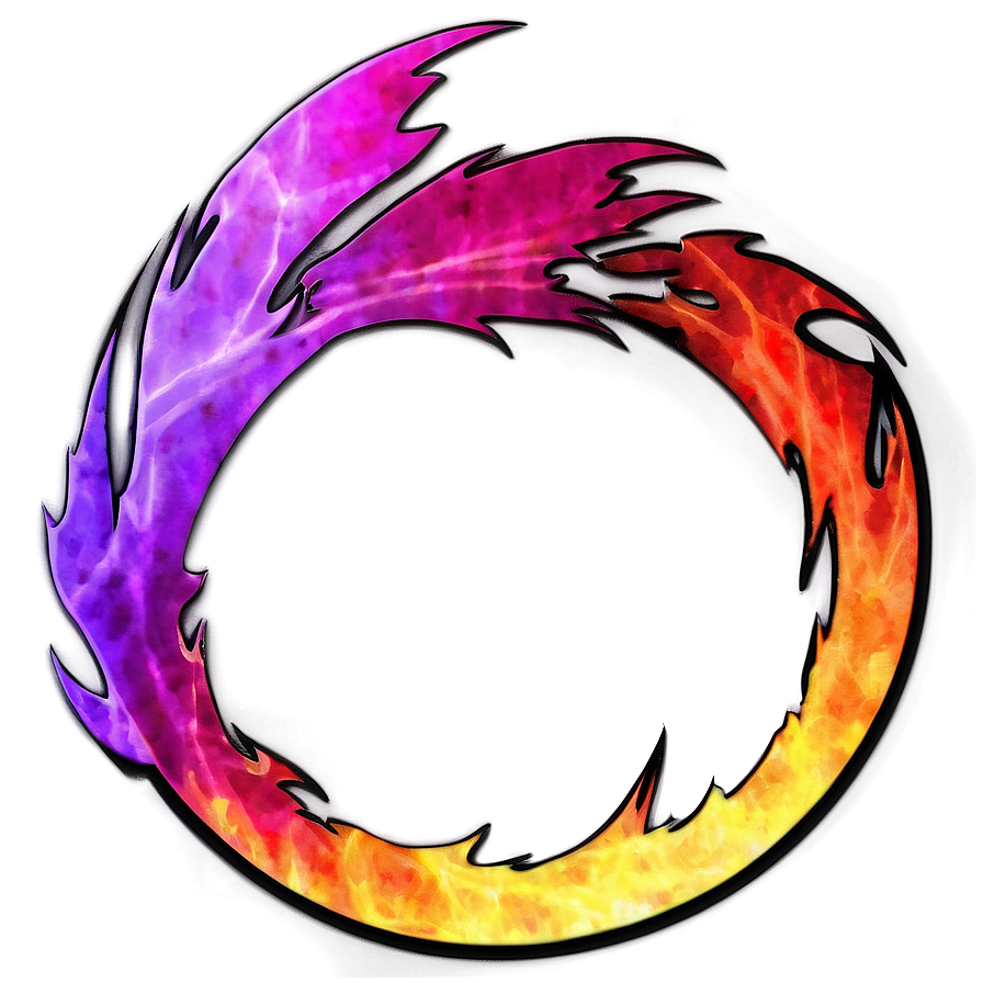 Circle Of Flames Graphic Png Ith