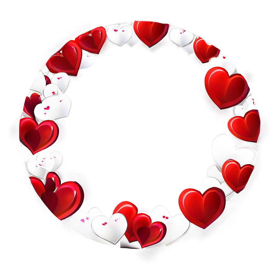 Circle With Hearts Png Ysy