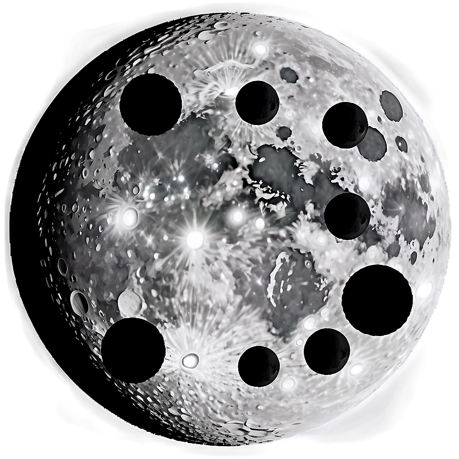 Circle With Moon Phases Png Ujt