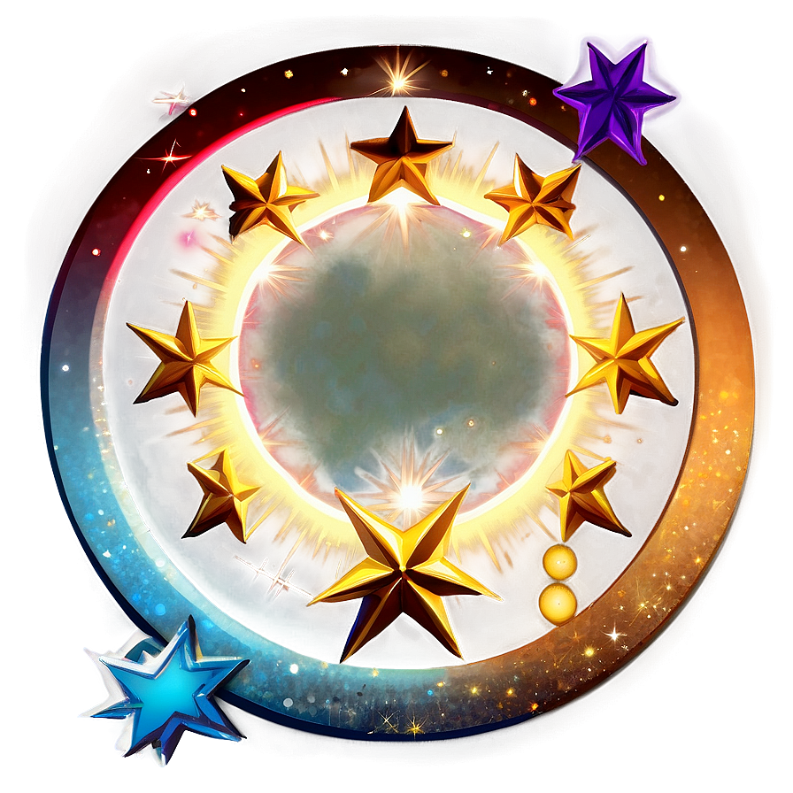 Circle With Stars Png 98