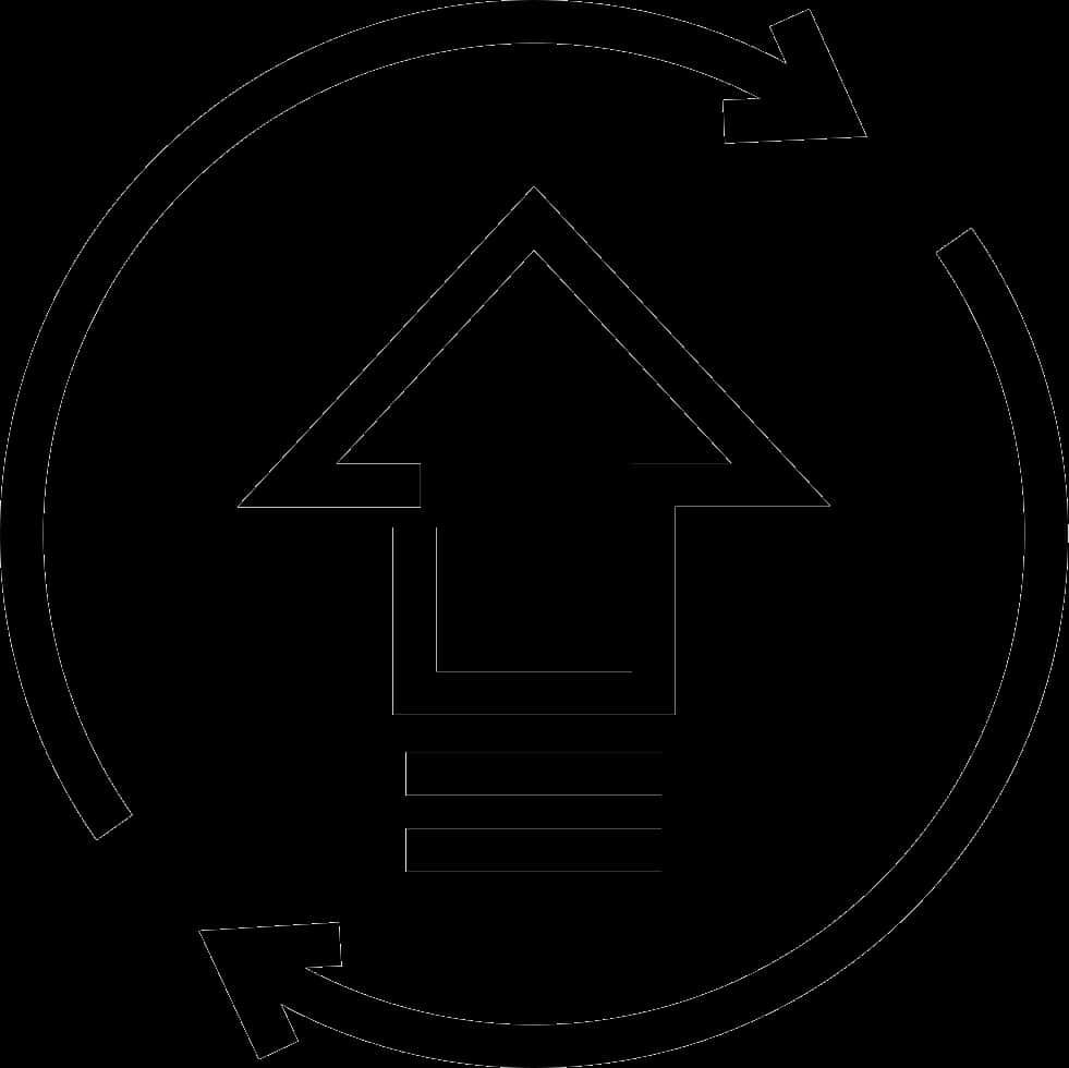 Circular Address Iconwith Arrows