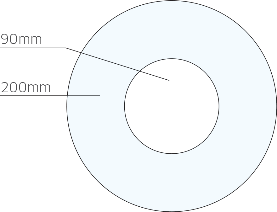 Circular Diagramwith Dimensions