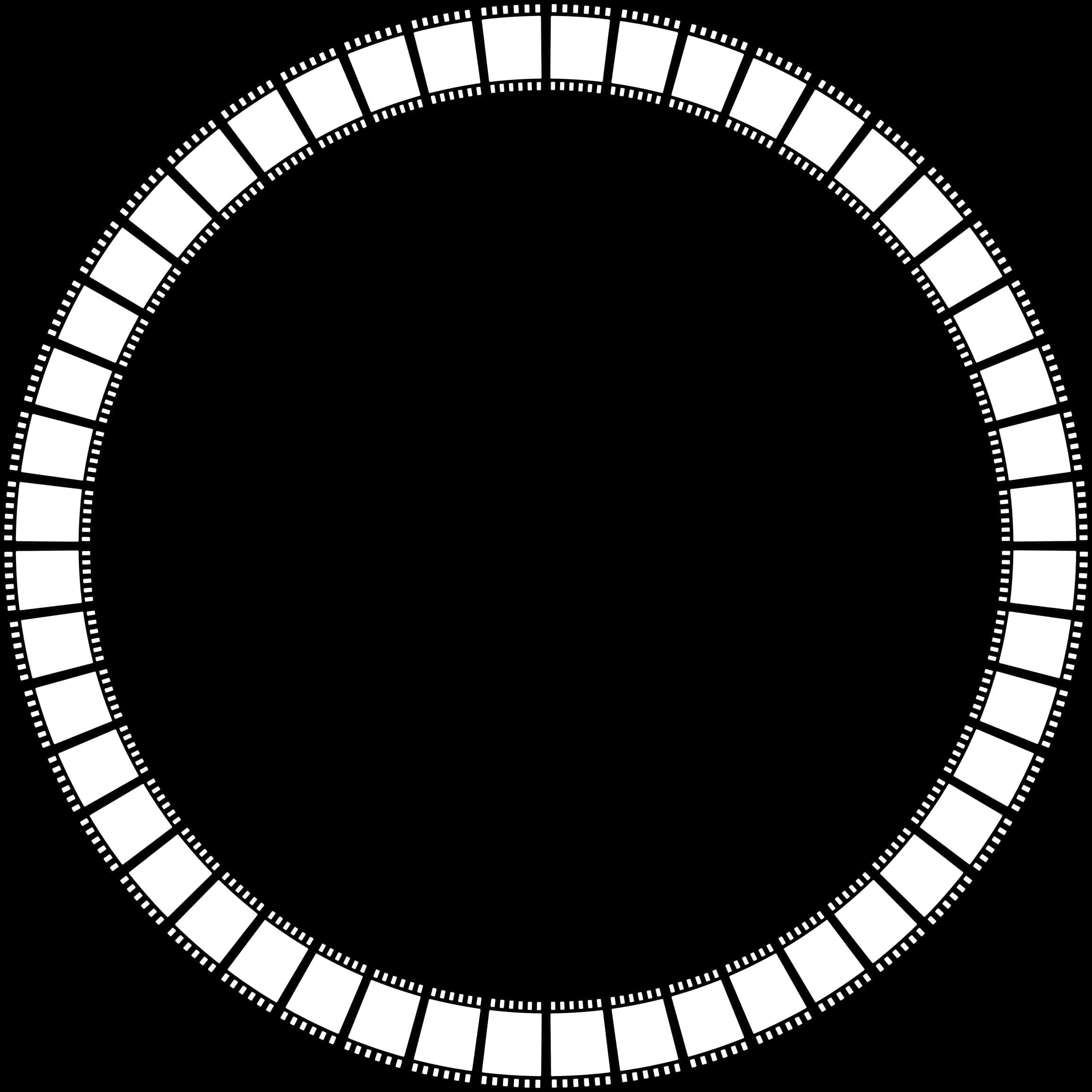 Circular Filmstrip Vector Graphic
