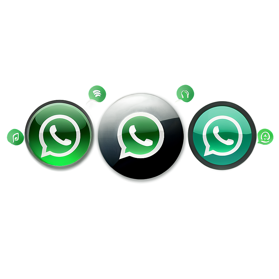 Circular Whatsapp Icon Graphic Png Onh