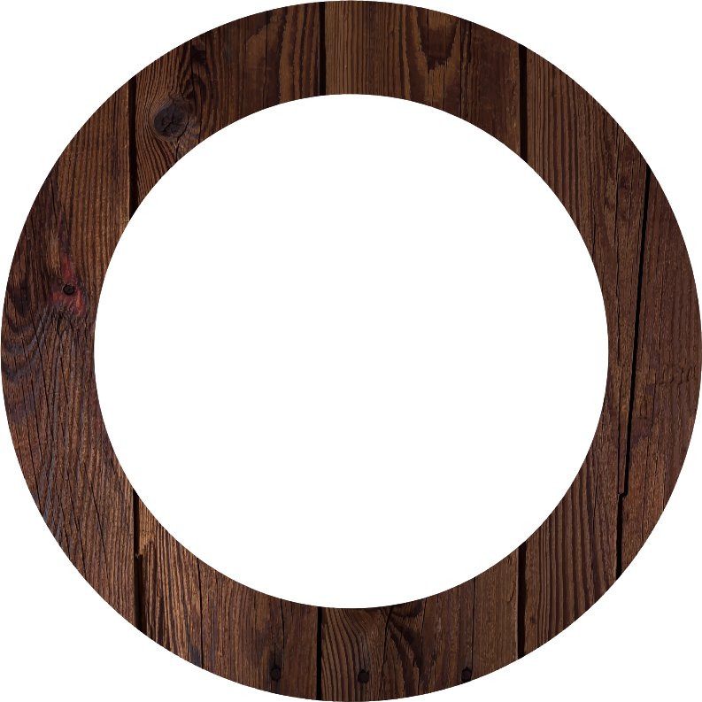 Circular Wooden Frame Texture