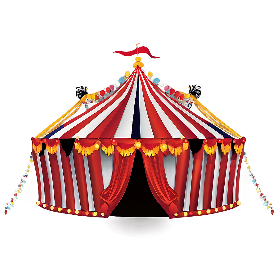 Circus Tent Flyer Background Png 06132024